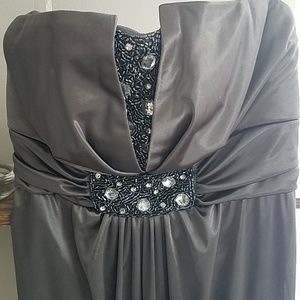 Silver/gray formal dress size M